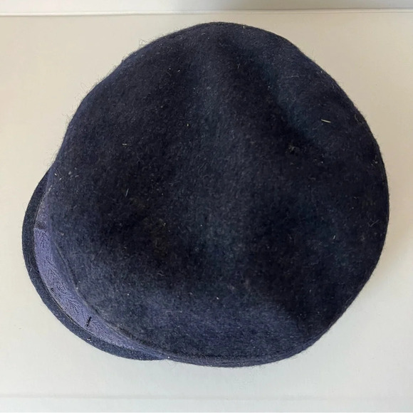 Vintage Golden Gate Hat Company Blue Fitted Mens Wool Greek Fisherman's Cap Size - Picture 10 of 13